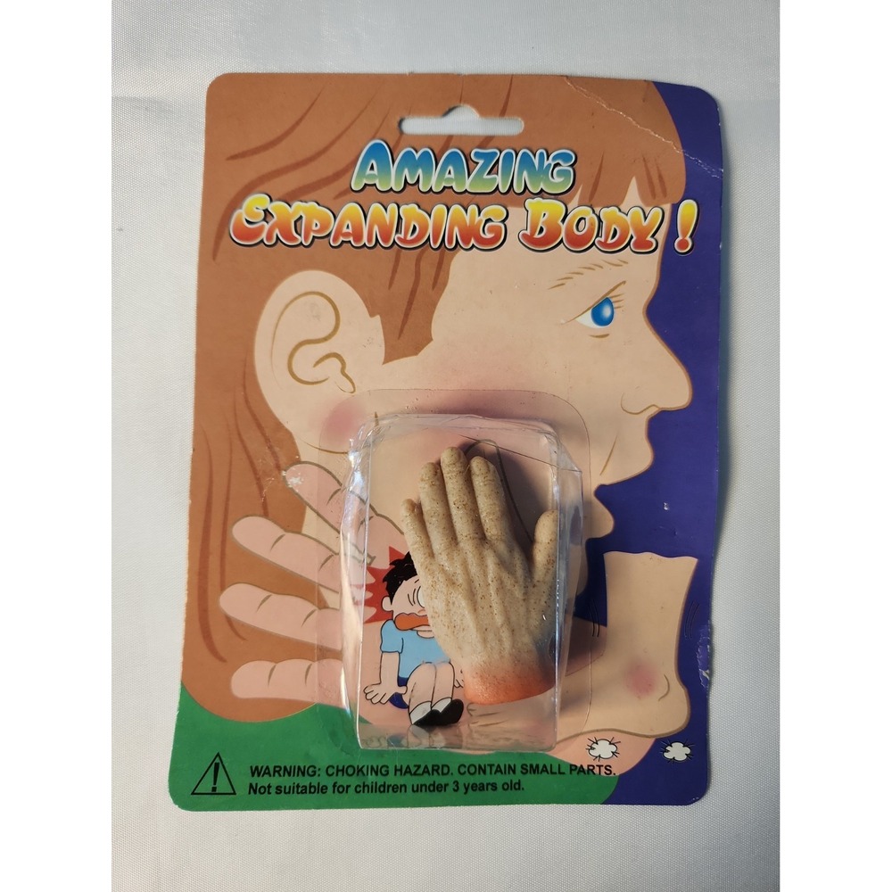Vintage 70s Amazing Expanding Body! Hand Toy MOC Sealed B Shackman Novelty Fun